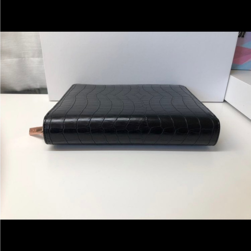 Kikki.K B6 Black Croco Embossed Zippered Planner - Picture 10 of 12